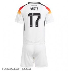 Deutschland Florian Wirtz #17 Fußballbekleidung Heimtrikot Kinder EM 2024 Kurzarm (+ kurze hosen)